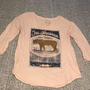 Oversized 3/4 Sleeve Tee